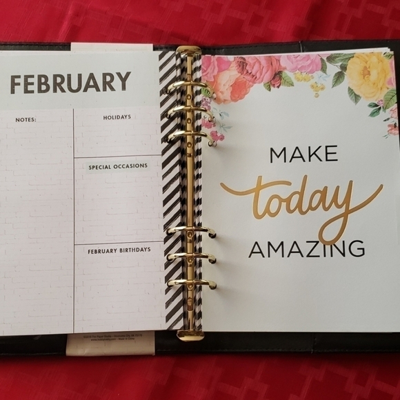 The PAPER STUDIO 6 ring planner non dated . NWT - Picture 5 of 8